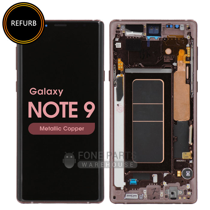 Galaxy Note 9 LCD Screen Digitizer Assembly With Frame Refurbish [Copper Gold]