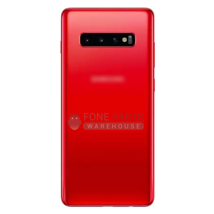 For Galaxy S10 (G973) Battery Back Cover With Lens [Red]