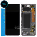 For Galaxy S10 (G973) LCD Screen With Touch Digitizer and Frame (Genuine Service Pack) [Prism Black]