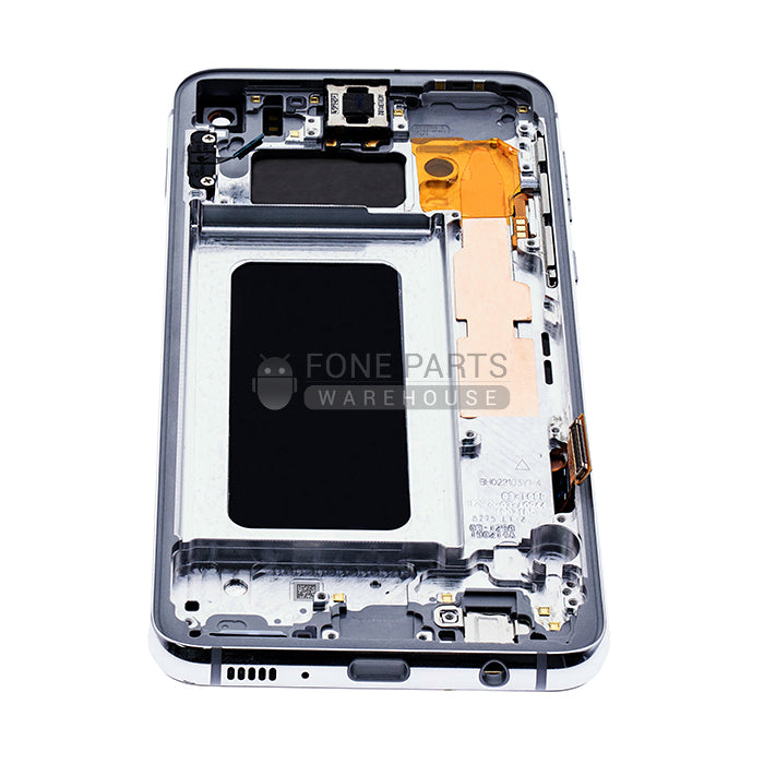 For Galaxy S10e (G970) LCD Screen With Touch Digitizer and Frame (Genuine Service Pack) [Prism White]