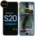 For Galaxy S20/S20 5G (SM-G980/G981) Replacement LCD Screen with Touch Digitizer and Frame (Pulled Out) [Cloud Blue]