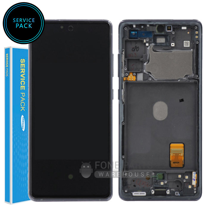 Galaxy S20FE/S20FE 5G (SM-G780 / G781) LCD Screen With Touch Digitizer and Frame (Genuine Service Pack) [Cloud Navy/Black]