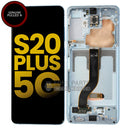 For Galaxy S20 Plus 5G (SM-G985 / G986) LCD Screen Digitizer With Frame (Cloud Blue) [Pulled Out]