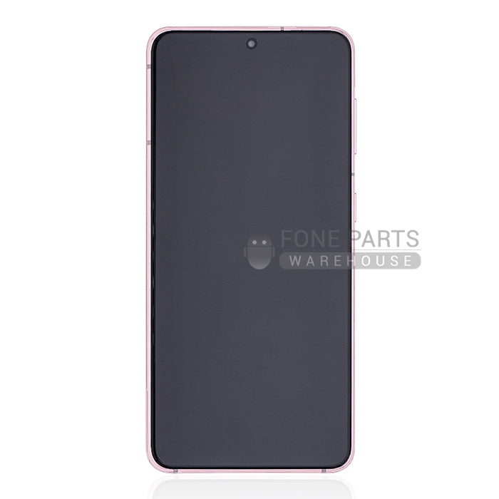 For Galaxy S21 5G (SM-G991) LCD Screen Digitizer With Frame Refurbished [Phantom Violet]