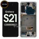 For Galaxy S21 5G (SM-G991) LCD Screen Digitizer With Frame Pulled Out [Phantom White]