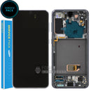For Galaxy S21 5G (SM-G991) LCD Screen With Touch Digitizer and Frame (Genuine Service Pack) [Phantom Gray]