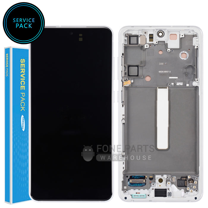 Galaxy S21FE / S21FE 5G (SM-G990) LCD Screen With Touch Digitizer and Frame (Genuine Service Pack) [White]