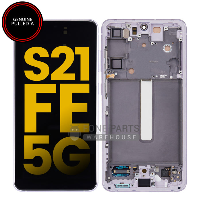 Galaxy S21FE / S21FE 5G (SM-G990) LCD Screen With Touch Digitizer and Frame (Grade A) [Lavender]