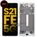 Galaxy S21FE / S21FE 5G (SM-G990) LCD Screen With Touch Digitizer and Frame (Grade A) [White]