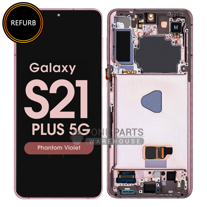 Galaxy S21 Plus 5G (SM-G996) LCD Screen Digitizer With Frame Refurbished [Phantom Violet]