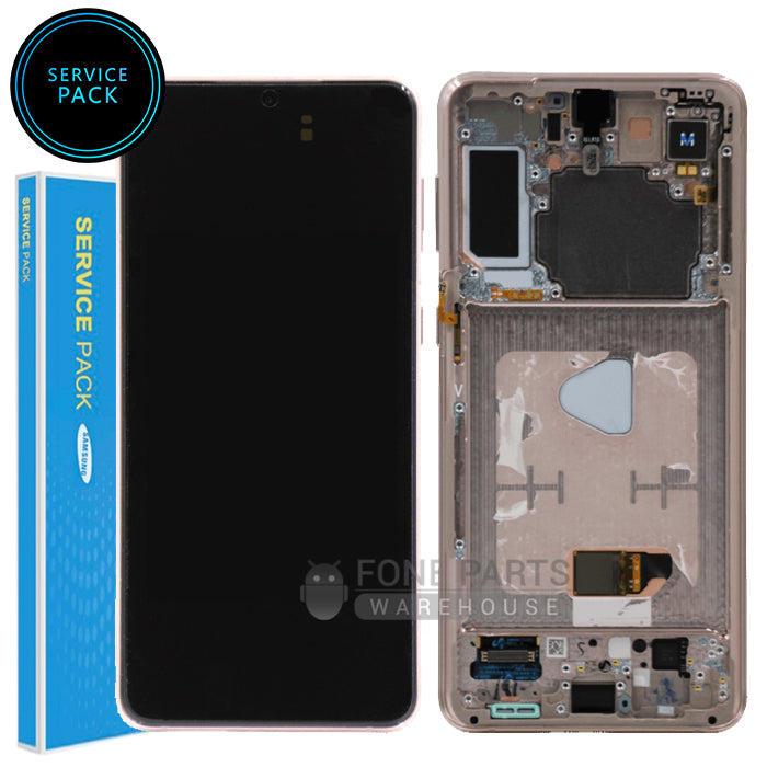 Galaxy S21 Plus 5G (SM-G996) LCD Screen With Touch Digitizer and Frame (Genuine Service Pack) [Phantom Violet]