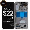 Galaxy S22 5G (SM-S901) LCD Screen Digitizer With Frame Refurbished [White]