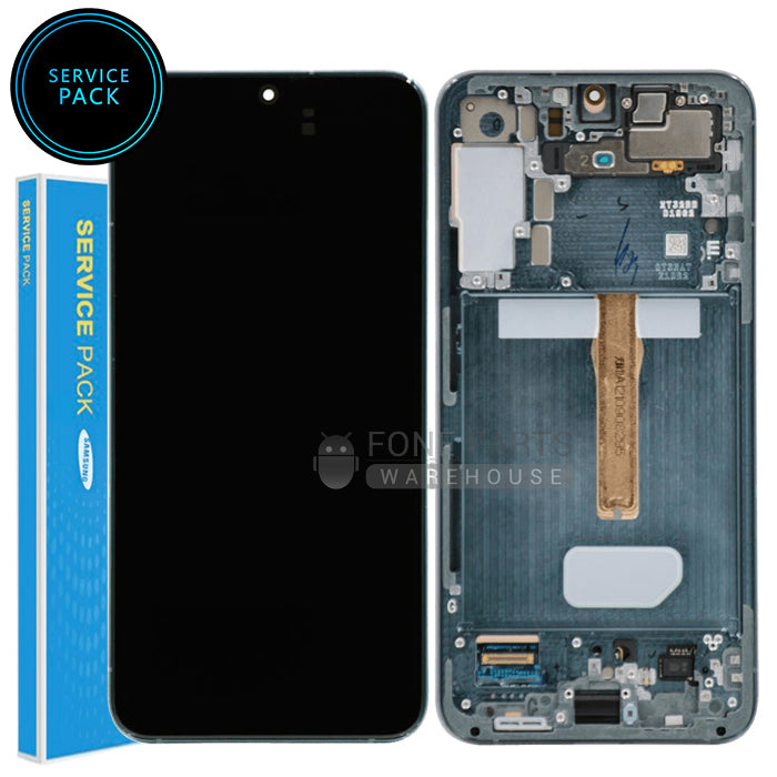 Galaxy S22 Plus 5G (SM-S906) LCD Screen With Touch Digitizer and Frame (Genuine Service Pack) [Green]