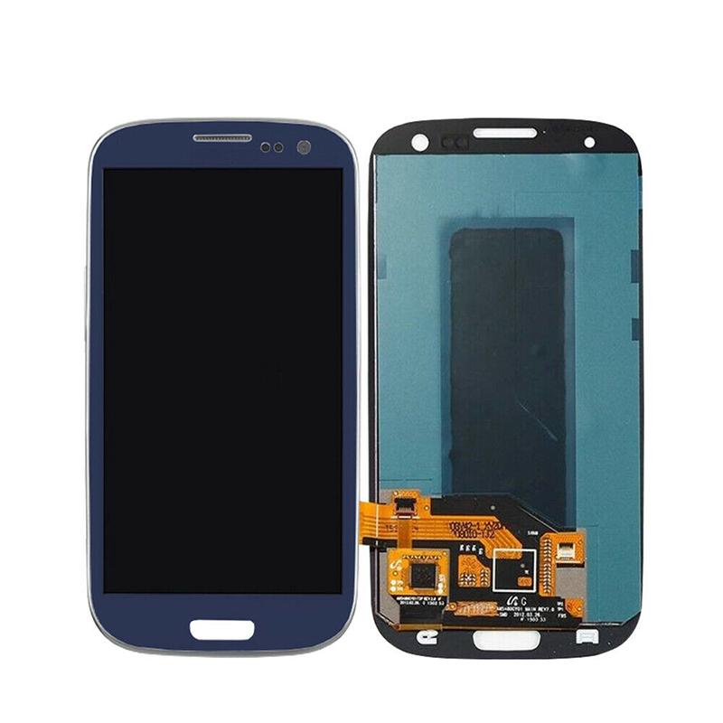 For Galaxy S3 Mini Replacement LCD Screen With Touch Digitizer Assembly and Frame (Refurbished) [Blue]