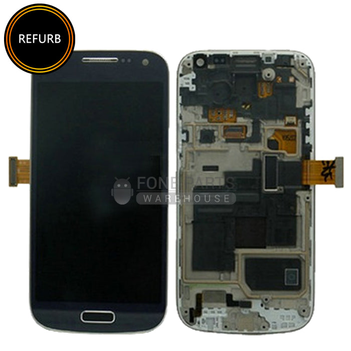 For Galaxy S4 Mini LCD Screen With Touch Digitizer Assembly and Frame (Refurbish-Original) [Black]