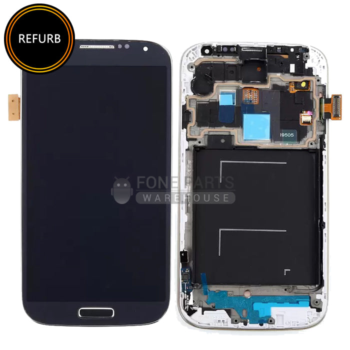 For Galaxy S4 Replacement LCD Screen With Touch Digitizer Assembly and Frame (Refurbish-Original) [Black] [i9505]