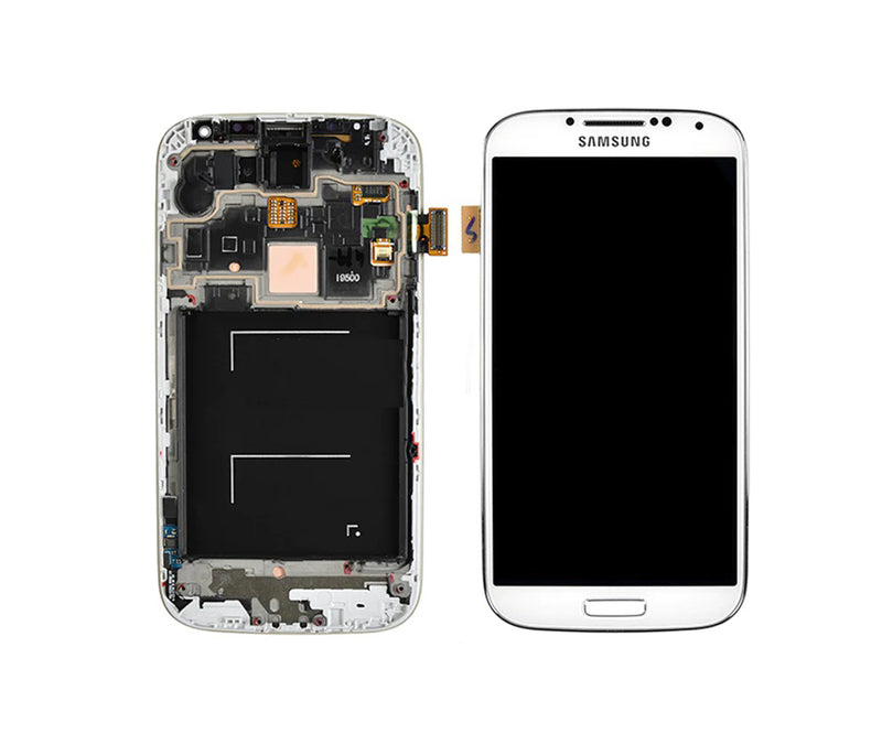 For Galaxy S4 LCD Screen With Touch Digitizer Assembly and Frame (Refurbished) [White][i9505]