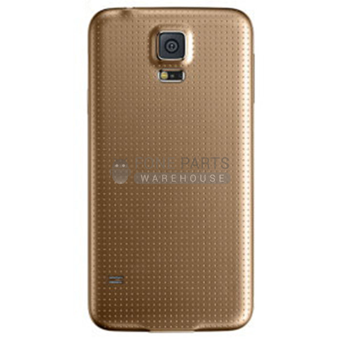 For Galaxy S5 Replacement Battery Back Cover [Gold]