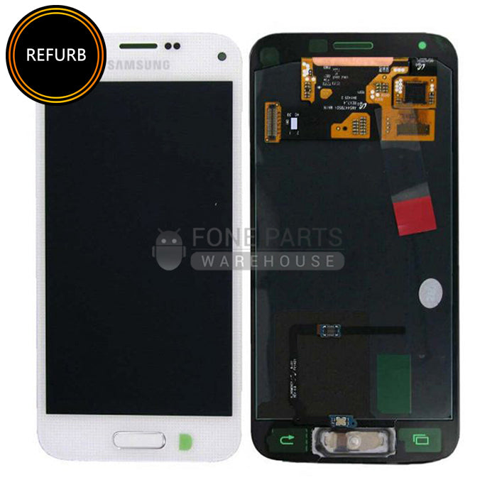 For Galaxy S5 Mini Replacement LCD Screen With Touch Digitizer Assembly (Original Refurbish) [White]