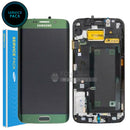 For Galaxy S6 Edge (G925) Replacement LCD Screen With Touch Digitizer and Frame (Genuine Service Pack) [Green]
