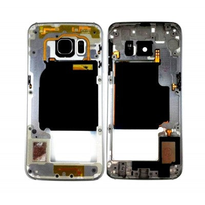 For Galaxy S6 Edge (G925) Replacement Middle Frame [Black]