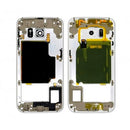 For Galaxy S6 Edge (G925) Replacement Middle Frame [White]