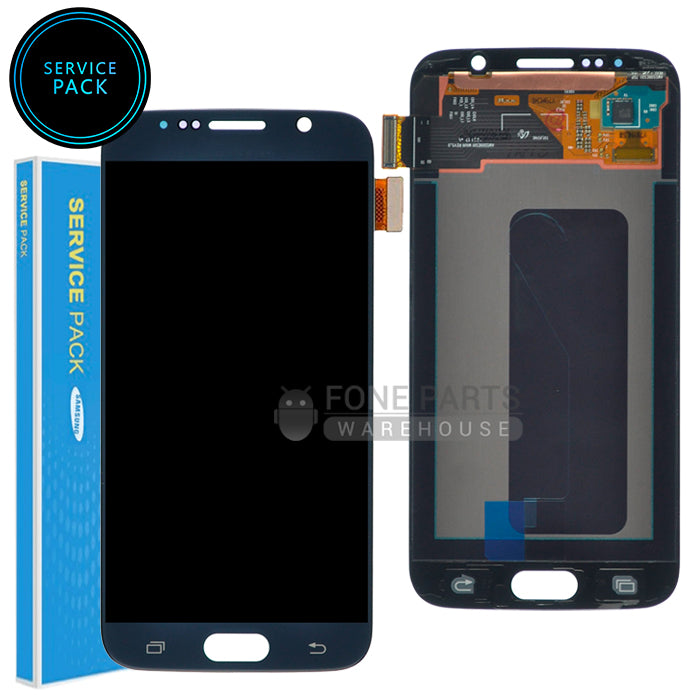 For Galaxy S6 (G920) LCD Screen With Touch Digitizer Assembly (Genuine Service Pack) [Black/Blue]