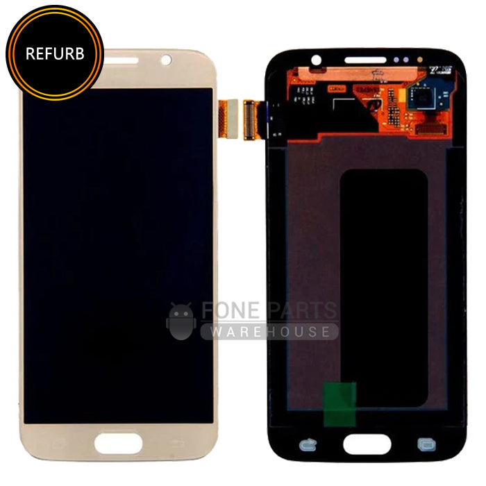 For Galaxy S6 (G920) Replacement LCD Screen With Touch Digitizer Assembly (Original Refurbish) [Gold]