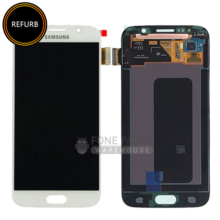 For Galaxy S6 (G920) Replacement LCD Screen With Touch Digitizer Assembly (Original Refurbish) [White]