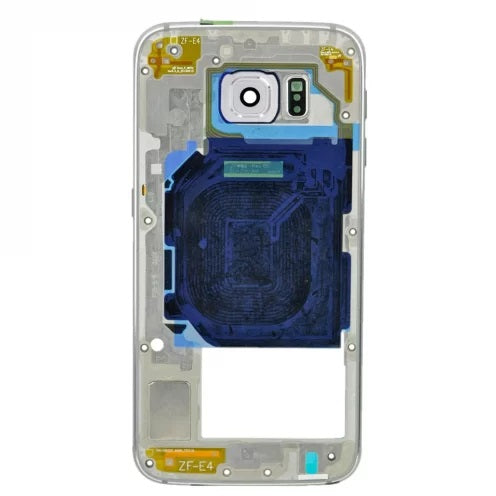 For Galaxy S6 (G920) Replacement Rear Chassis with Parts In [Silver]