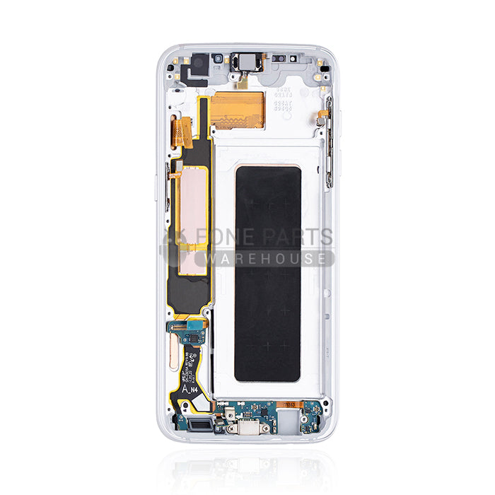 For Galaxy S7 Edge (G935) LCD Screen With Touch Digitizer Assembly and Frame (Refurbish-Original) [White]