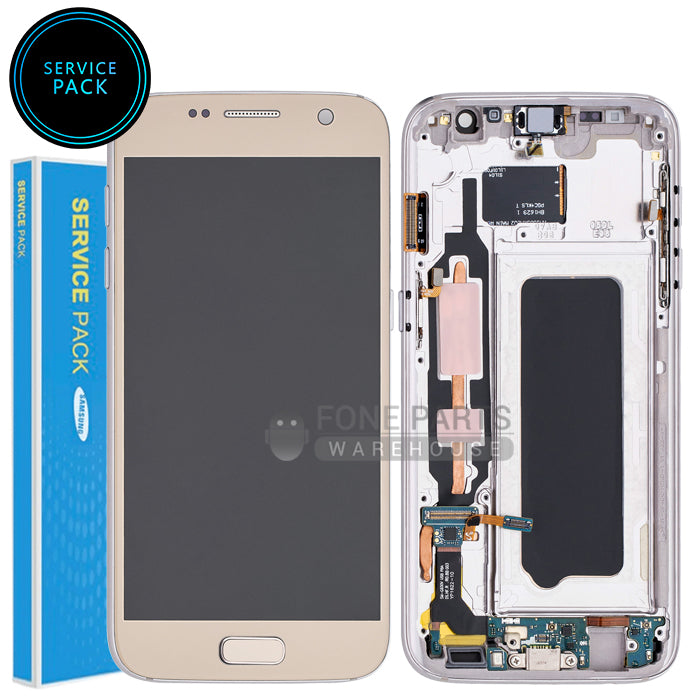 For Galaxy S7(G930) LCD Screen With Touch Digitizer Assembly (Genuine Service Pack) [Rose Gold]