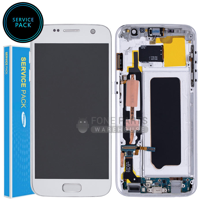 For Galaxy S7(G930) LCD Screen With Touch Digitizer Assembly (Genuine Service Pack) [silver]