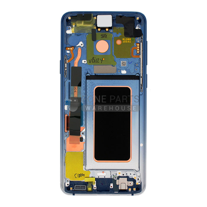 For Galaxy S9 Plus (G965) LCD Screen With Touch Digitizer and Frame (Genuine Service Pack) [Blue]