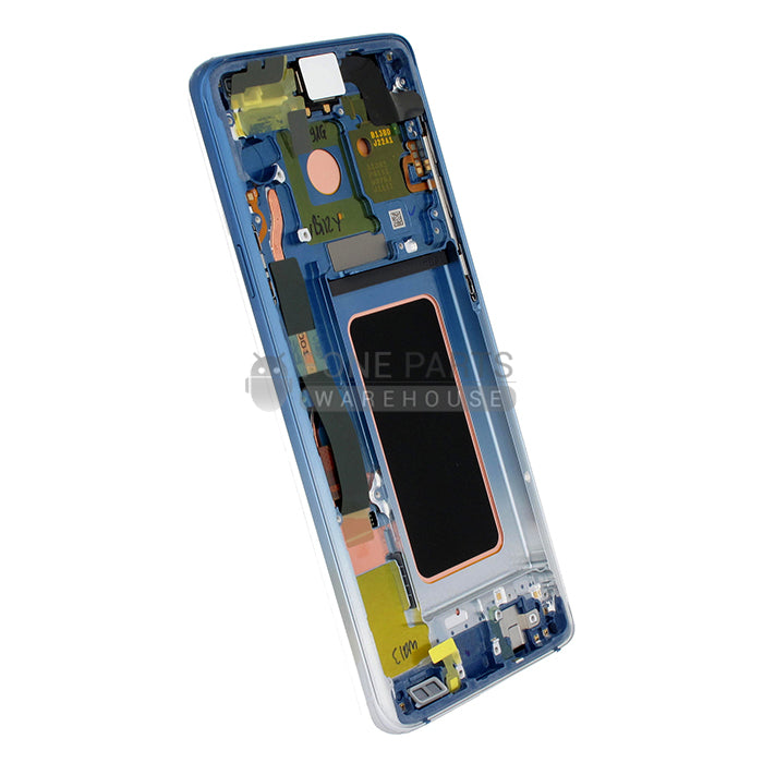 For Galaxy S9 Plus (G965) LCD Screen With Touch Digitizer and Frame (Genuine Service Pack) [Blue]