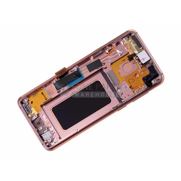 For Galaxy S9 Plus (G965) LCD Screen With Touch Digitizer and Frame (Genuine Service Pack) [Gold]