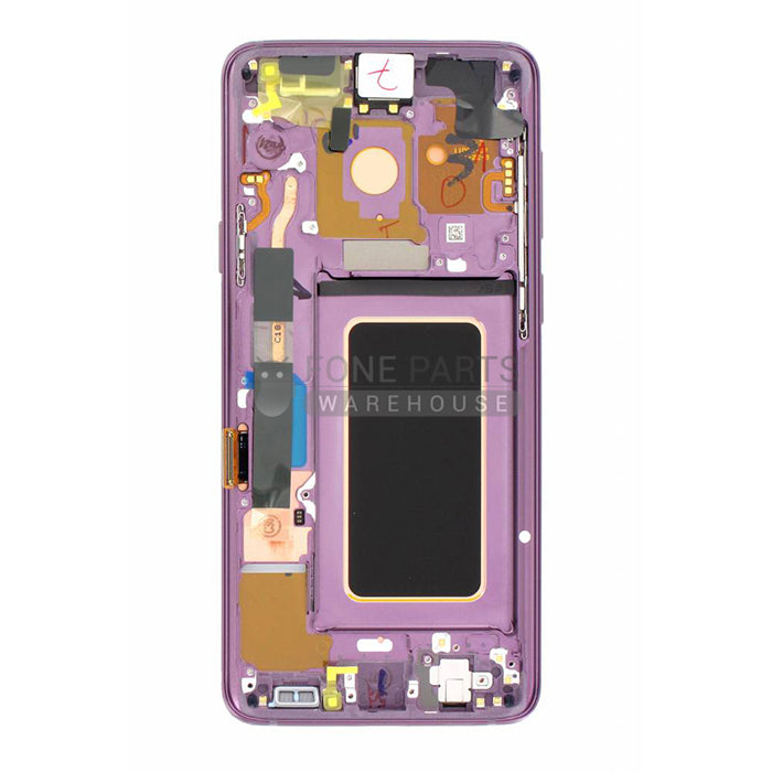 For Galaxy S9 Plus (G965) LCD Screen With Touch Digitizer and Frame (Genuine Service Pack) [Purple]