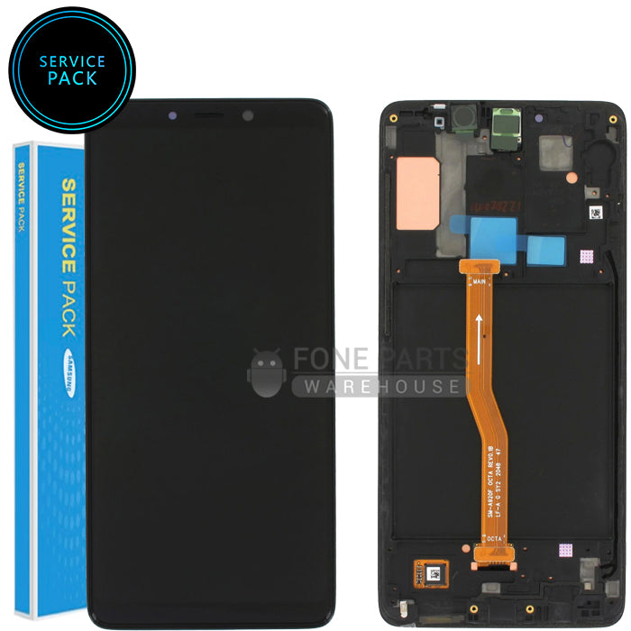 For Galaxy A8-2018 (A530) Replacement LCD Screen With Touch Digitizer Assembly (Genuine Service Pack) [Black]