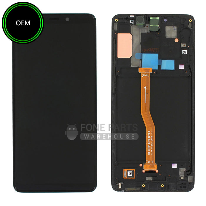 For Galaxy (A920) Replacement LCD Screen With Touch Digitizer Assembly (OEM) [Black]