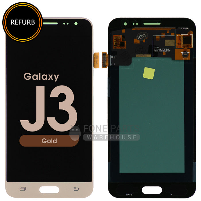 For Galaxy (J320) Replacement LCD Screen With Touch Digitizer Assembly (Original-Refurbish) [Gold]