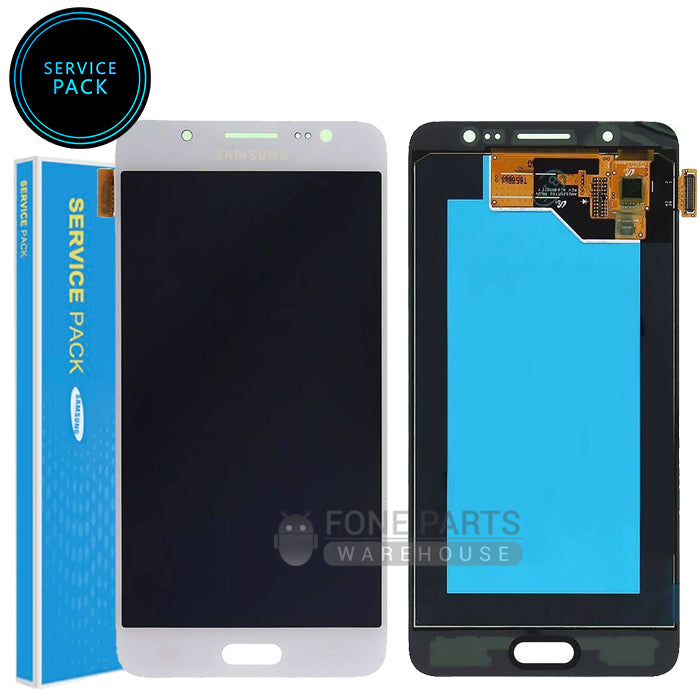 For Galaxy (J510) LCD Screen With Touch Digitizer Assembly (Genuine Service Pack) [white]