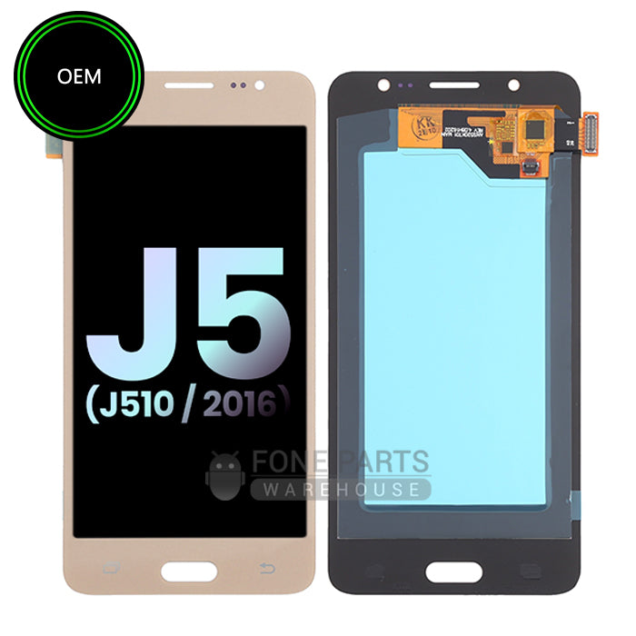 For Galaxy (J510) Replacement LCD Screen Digitizer Assembly [OEM] [Gold]