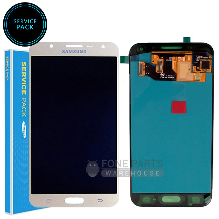 For Galaxy (J700) LCD Screen With Touch Digitizer Assembly (Genuine Service Pack) [Gold]