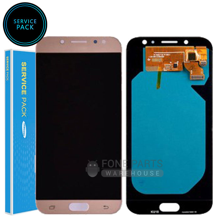 For Galaxy (J730) LCD Screen With Touch Digitizer Assembly (Genuine Service Pack) [Gold]