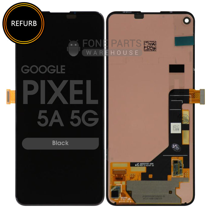 For Google (PIXEL 5A) Lcd with Touch Digitizer Assembly in (Black) [Original-Refurbished]