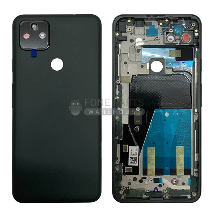 For Google (PIXEL 5A) Replacement Battery Back Cover [Mostly Black]