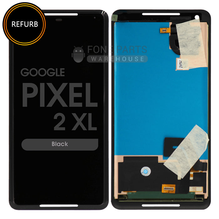 For Google (Pixel 2XL) Lcd with Touch Digitizer Assembly in [Black] [Original-Refurbished]