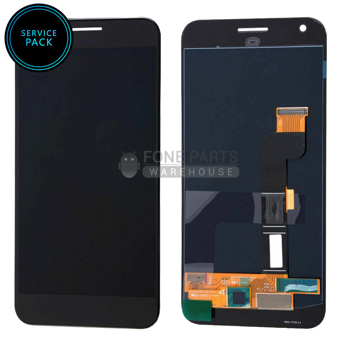 For Google (Pixel 3) Lcd with Touch Digitizer Assembly in [Black] [Service-Pack]