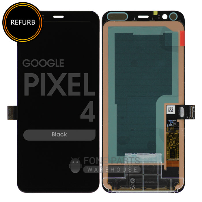 For Google (Pixel 4) Lcd with Touch Digitizer Assembly in [Black] [Original-Refurbished]