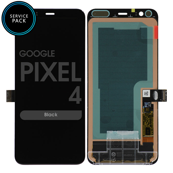 For Google (Pixel 4) Lcd with Touch Digitizer Assembly in [Black] [Service Pack]